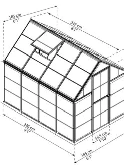 Canopia® By Palram Harmony™ Greenhouse, 6' -Grow Essentials Sales 8588022 11V tif