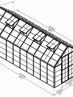 Canopia® By Palram Harmony™ Snap & Grow Greenhouse, 8' -Grow Essentials Sales 8591043 12V jpg