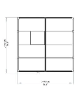 Canopia® By Palram Glory™ Greenhouse, 8' -Grow Essentials Sales 8591547 14v