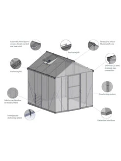 Canopia® By Palram Glory™ Greenhouse, 8' -Grow Essentials Sales 8591547 17v