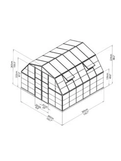 Canopia® By Palram Americana™ Greenhouse, 12' X 12' -Grow Essentials Sales 8595693 15v