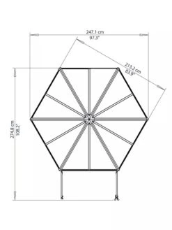 Canopia® By Palram Oasis Hexagon Greenhouse -Grow Essentials Sales 8596238 005V tif