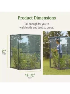 Crop Cage, 4' X 4' -Grow Essentials Sales 8596538 dimensions