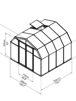 Canopia® By Palram Hobby Gardener Greenhouse, 8' -Grow Essentials Sales 8599331 11V tif