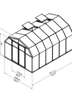 Canopia® By Palram Hobby Gardener Greenhouse, 8' -Grow Essentials Sales 8599332 03V tif