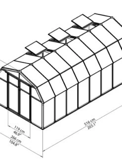 Canopia® By Palram Hobby Gardener Greenhouse, 8' -Grow Essentials Sales 8599333 04V tif