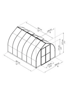 Canopia® By Palram Bella™ Greenhouse, 8' -Grow Essentials Sales 8599338 04v