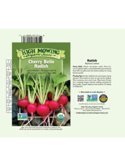 Cherry Belle Radish Organic Seeds 7 Cherry Belle Radish Organic Seeds -Grow Essentials Sales 8610352 01v