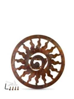 Rustic Sun Wall-Mount Garden Hose Hanger 8 Rustic Sun Wall-Mount Garden Hose Hanger -Grow Essentials Sales 8611025 0828 tif
