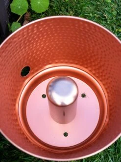 Hammered Copper Hose Pot With Lid -Grow Essentials Sales 8613311 0022