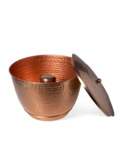 Hammered Copper Hose Pot With Lid -Grow Essentials Sales 8613311 5812